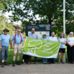 Councillors, volunteers and staff with this year’s prestigious Green Flag.