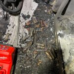 Drakelow lithium battery fire. Credit: Derbyshire Fire & Rescue Service